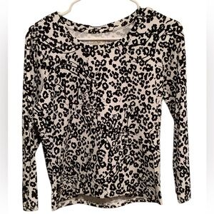 Lilly Pulitzer Monochrome Leopard Long Sleeve Top